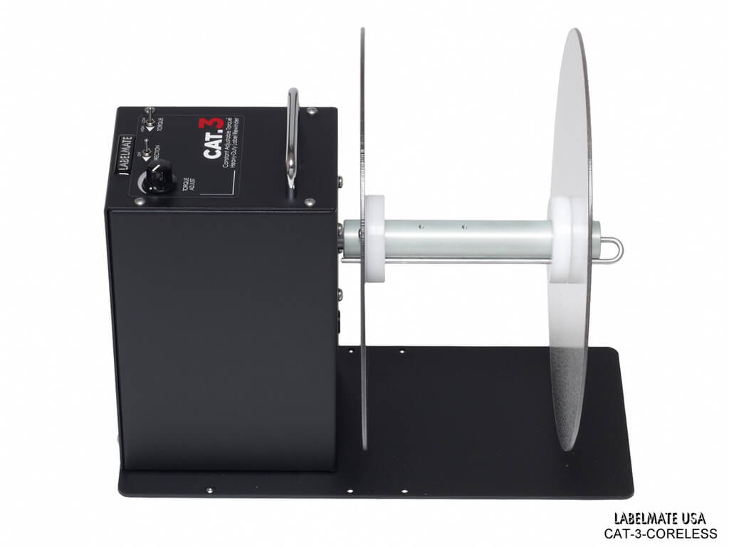 Heavy Duty Label Rewinder - Coreless Rolls, 6.5