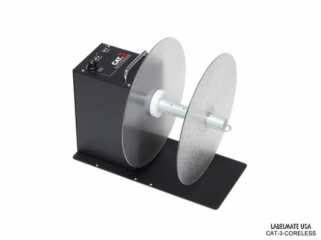 Heavy Duty Label Rewinder - Coreless Rolls, 6.5